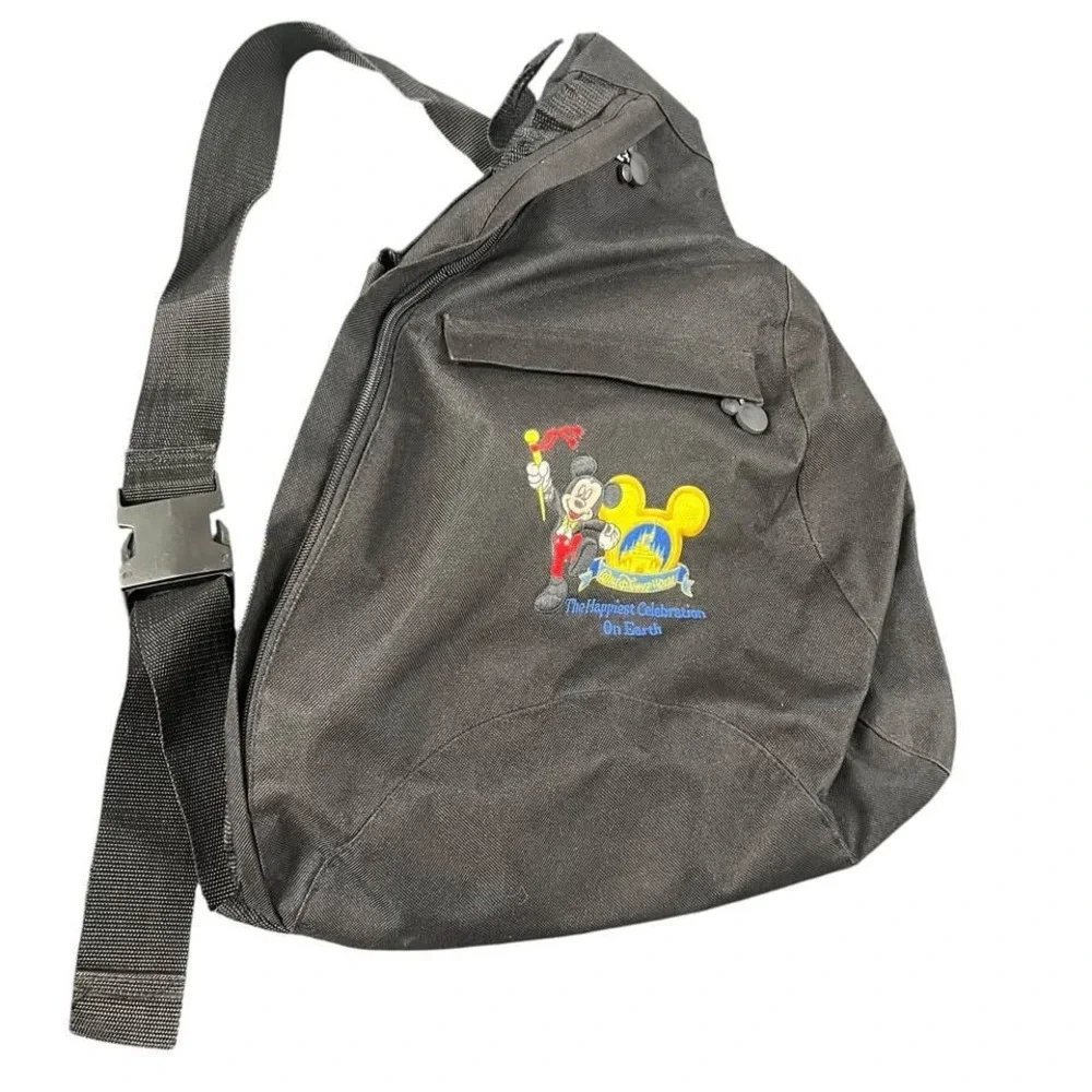 Walt Disney World Sling Bag One Shoulder Backpack Happiest Place On Earth FLAWS